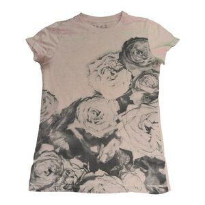 Free State Nude Pink Floral Graphic T-Shirt Size M